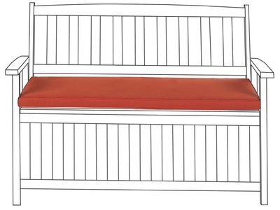 Beliani, Polsterauflage aus Polyester Modern VIVARA Polsterauflage aus Polyester Modern VIVARA, Beliani - Bankauflage aus Polyester Modern SOVANA, One Size, Rot Bunt