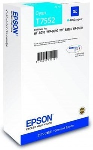 Epson, Original Tintenpatrone XL cyan Epson T755240, Epson Tintenpatrone, blau, C13T755240, (4'000 Seiten)