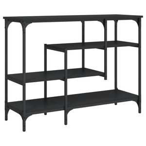 vidaXL, vidaXL Konsolentisch mit Ablagen Schwarz 100x35x75 cm, vidaXL Konsolentisch mit Ablagen Schwarz 100x35x75 cm