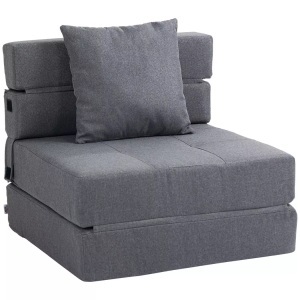 Northio, Northio - Schlafsessel Klappbar, Schlafsofa, 2-In-1 Klappsessel Mit Bettfunktion, Relaxsessel Mit Kissen, Gästebett, Bis 100 Kg Belastbar, Dunkelgrau, 172 x 87 cm, Northio - Schlafsessel Klappbar, Schlafsofa, 2-In-1 Klappsessel Mit Bettfunktion, Relaxsessel Mit Kissen, Gästebett, Bis 100 Kg Belastbar, Dunkelgrau, 172 x 87 cm