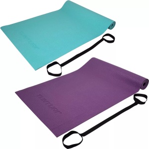 Tunturi, Tunturi - PVC Yogamatte Rutschfest 4 mm Türkis, Tunturi - PVC Yogamatte Rutschfest 4 mm, One Size