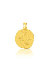 Anhänger Sternzeichen Waage Gelbgold 750, 16x22mm Damen Gelbgold ONE SIZE