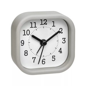 TFA Dostmann, TFA Dostmann 60.1035.10 Quarz Wecker Pastell-Grau, TFA Dostmann Klassischer Wecker Pastellgrau