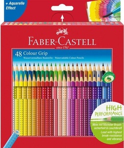 Faber-Castell, Faber-Castell Farbstifte Colour, Faber-Castell Farbstifte, Colour Grip, 112449, (48er Kartonetui)