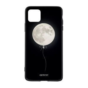 GUSCIO, iPhone 12 Pro Max - Cover Mondballon, GUSCIO - iPhone 12 Pro Max Cover, Schwarz Bedruckt