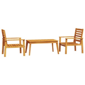 vidaXL, vidaXL 3-tlg. Garten-Lounge-Set Massivholz Akazie