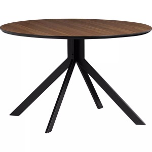 mutoni living, Esstisch Bruno rund MDF Walnuss D120, Esstisch Bruno rund MDF Walnuss D120