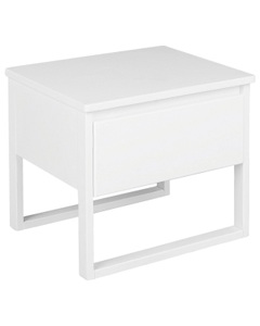 Beliani, Beliani Nachttisch Kiefernholz weiss GIULIA, Beliani - Nachttisch mit 1 Schublade aus Kiefernholz Modern GIULIA, One Size, Weiss Bunt