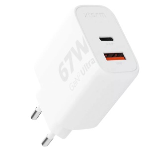 Xtorm, Xtorm GAN-Ladegerät XEC067 2-Port Weiss, Xtorm USB-Wandladegerät XEC067
