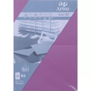 Artoz, ARTOZ Karten 1001 B6 107362264 220g. holunder 5 Blatt, ARTOZ Karten 1001 B6 107362264 220g, holunder 5 Blatt