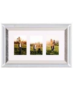 Beliani, 3er-Fotorahmen aus Glas Modern MAKENI 3er-Fotorahmen aus Glas Modern MAKENI, 