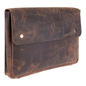 Only-bags.store, Laptoptasche Laptop Hülle - Geräumiges Handgefertigtes Design ohne Gurt - Rustikales Finish, Only-bags.store - Laptoptasche Laptop Hülle Geräumiges Handgefertigtes Design ohne Gurt Rustikales Finish, Braun, 15.6
