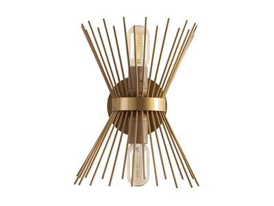 Home, Home - Wandlampe E27 - Gold, Wandleuchte Kirpi 3092 up/down Breite 23cm gold