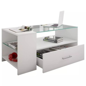 VCM, Holz Couchtisch Tindala Holz Couchtisch Tindala, VCM - Holz Couchtisch Tindala, One Size, Weiss