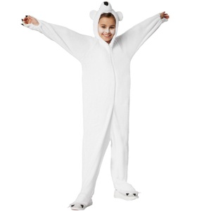 TecTake, Kinderkostüm Eisbär Weiss, Tectake - Kinderkostüm Eisbär, 128, Weiss
