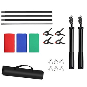 PULUZ, PULUZ PKT5205 Green Screen Studio - Hintergrund-Kit (Mehrfarbig), Puluz Hintergrundsystem Kit 2x3 Meter Green Screen