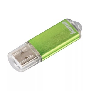 HAMA, Hama 104300 - USB-Stick (64 GB, Grün), Hama Laeta USB-Stick 64 GB Grün 104300 USB 2.0