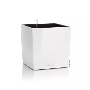 Lechuza, Lechuza Blumentopf Cube 30 Weiss, Lechuza Blumentopf Cube 30 Weiss hochglanz
