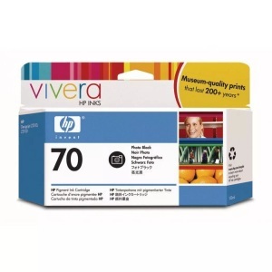 Hp, HP 70 Fotoschwarz DesignJet Druckerpatrone, 130 ml, Hewlett Packard Tintenpatrone, schwarz, foto, No.70, C9449A, (130ml)