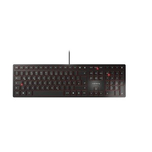 Cherry, KC 6000 SLIM, Tastatur, KC 6000 SLIM Kabelgebundene Tastatur, Schwarz, USB (QWERTZ - DE)