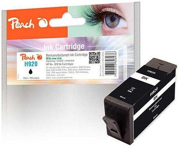 Peach, Peach Tintenpatrone schwarz kompatibel zu HP No. 920, Peach HP 920 bk Druckerpatrone bk ersetzt HP No. 920 bk, CD971AE für z.B. HP OfficeJet 6500 A Plus, HP OfficeJet 6000, HP OfficeJet 6000 special Edition