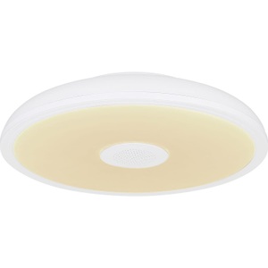 Globo, LED-Deckenleuchte Raffy Lautsprecher RGBW weiß, LED-Deckenleuchte Raffy Lautsprecher RGBW weiß