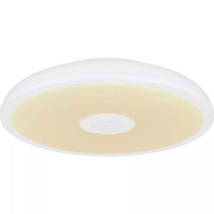 Globo, LED-Deckenleuchte Raffy Lautsprecher RGBW weiß, LED-Deckenleuchte Raffy Lautsprecher RGBW weiß