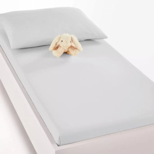 LA REDOUTE INTERIEURS, Babybett-Fixleintuch Scenario Babybett-Fixleintuch Scenario, La Redoute Intérieurs - Babybett-Fixleintuch Scenario, 70x140 cm, Grau