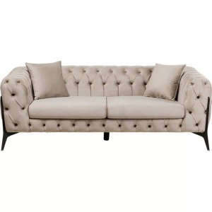 Kare Design, Sofa Bellissima 2-Sitzer Velvet beige, Sofa Bellissima 2-Sitzer Velvet beige