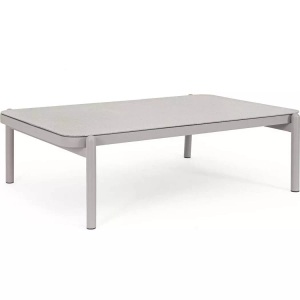 mutoni lifestyle, Garten Beistelltisch Florencia hellgrau 120x75, Garten Beistelltisch Florencia hellgrau 120x75