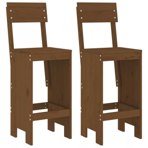 vidaXL, vidaXL Barhocker 2 Stk. Honigbraun 40x48,5x115,5 cm Massivholz Kiefer, vidaXL Barhocker 2 Stk. Honigbraun 40x48,5x115,5 cm Massivholz Kiefer