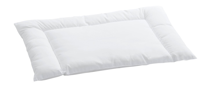 Billerbeck, billerbeck - Kopfkissen CLIVIA KIDS - Polyester - weiss - 40/60 cm, billerbeck Kunstfaserkopfkissen »CLIVIA«, Füllung: 100% Polyester, Airsoft clean®, Bezug: 100% Polyester, Microfaser-Gewebe, (1 St.)