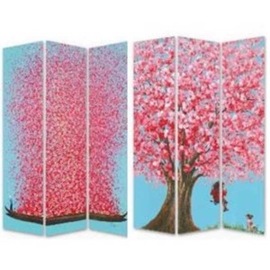 Kare Design, Paravent Boat vs Flower Girl 120x180, Paravent Boat vs Flower Girl 120x180