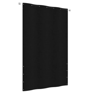 vidaXL, vidaXL Balkon-Sichtschutz Schwarz 140x240 cm Oxford-Gewebe, vidaXL Balkon-Sichtschutz Schwarz 140x240 cm Oxford-Gewebe
