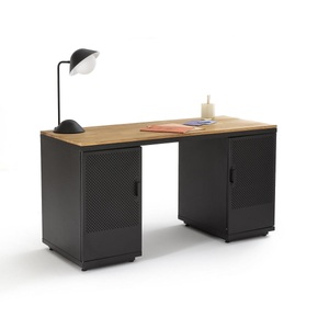 LA REDOUTE INTERIEURS, Schreibtisch AGAMA,Holz und Metall, La Redoute Intérieurs - Schreibtisch Agama, One Size, Grau