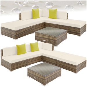 Rattan Lounge mit Aluminiumgestell Paris Rattan Lounge mit Aluminiumgestell Paris
