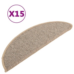 vidaXL, vidaXL Treppenmatten 15 Stk. Braun 56x17x3 cm, vidaXL Treppenmatten 15 Stk. Braun 56x17x3 cm
