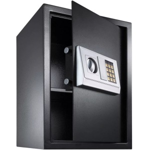 TecTake, Elektronischer Safe Tresor mit Schlüssel und Einlegeboden inkl. Batterien Elektronischer Safe Tresor mit Schlüssel und Einlegeboden inkl. Batterien, 