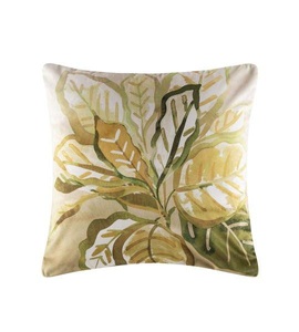 KAS, KAS - Zierkissen FALLON - Polyester - grün - 50/50 cm, Kas Dekokissen »Plantation«
