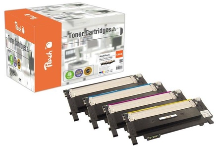 Peach, Peach Spar Pack Tonermodule kompatibel zu Samsung CLT-404S, Peach S404 4 Toner (bk, c/m/y) ersetzt Samsung CLT-P404C, SU365A für z.B. Samsung Xpress C 430, Samsung Xpress C 430 W, Samsung Xpress C 480