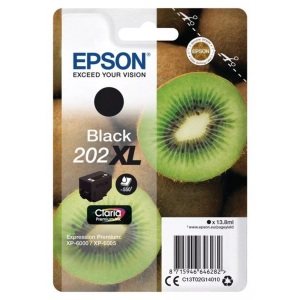 Epson, Epson 202Xl schwarz Tintenpatrone, Epson Tintenpatrone, schwarz, No.202XL, T02G140, (550 Seiten)