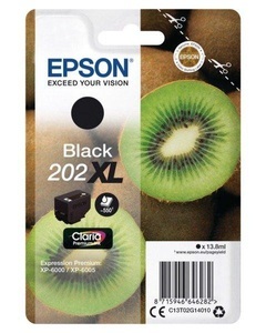 Epson, Epson 202Xl schwarz Tintenpatrone, Epson Tintenpatrone, schwarz, No.202XL, T02G140, (550 Seiten)