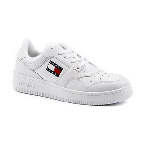 TOMMY JEANS, Tommy Jeans Keilsneaker »TOMMY JEANS RETRO BASKET WMN«, mit seitlicher Logoflag, Tommy Jeans Keilsneaker »TOMMY JEANS RETRO BASKET WMN«, mit seitlicher Logoflag, Freizeitschuh, Halbschuh, Schnürschuh