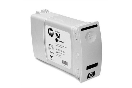 Hp, HP 761 Mattschwarz DesignJet Druckerpatrone, 400 ml, Hewlett Packard Tintenpatrone, matt-schwarz, No.761, CM991A, (400 ml)