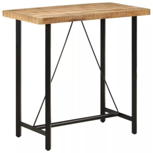 vidaXL, vidaXL Bartisch 110x55x107 cm Massivholz Mango und Eisen, VidaXL - Bartisch holz, One Size, Braun