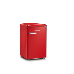 Severin, Severin RKS8830 Kühlschrank rot rechts, Severin RKS8830 Kühlschrank + USB Tischventilator mit Ledergriff