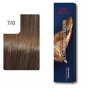 Wella Professionals, Wella Professionals Color Kolestone Perfect ME+ PURE NATURALS 7/0 mittelblond 60ml, Wella Koleston Perfect Me+ Pure Naturals Haarfarbe 60 ml 7/0 mittelblond