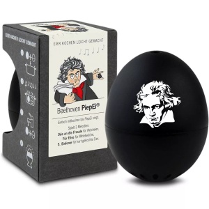 PiepEi, Singende Eieruhr Beethoven Unisex Schwarz ONE SIZE, PiepEi - Singende Eieruhr Beethoven, One Size, Schwarz