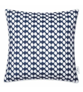 Tom Tailor, TOM TAILOR Kissenhülle »Spots«, (1 St.), mit weissem Rundumkeder, Tom Tailor Kissenhülle , T-Spots 75326-080-45-45 , Weiss, Dunkelblau , Textil , Punkte , 45 cm , hochwertige Qualität , 003021134501