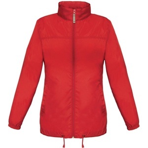 B and C, B&c Sirocco Jacke, Leicht Damen Rot Bunt M, B and C - B&C Sirocco Jacke, Leicht, für Damen, Rot Bunt, Größe M